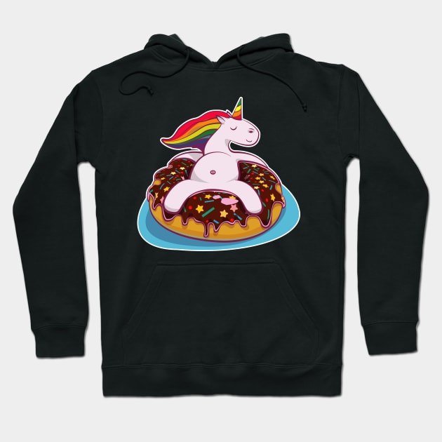 Donut Unicorn Hoodie by LeonLedesma